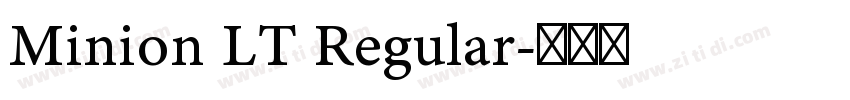 Minion LT Regular字体转换
